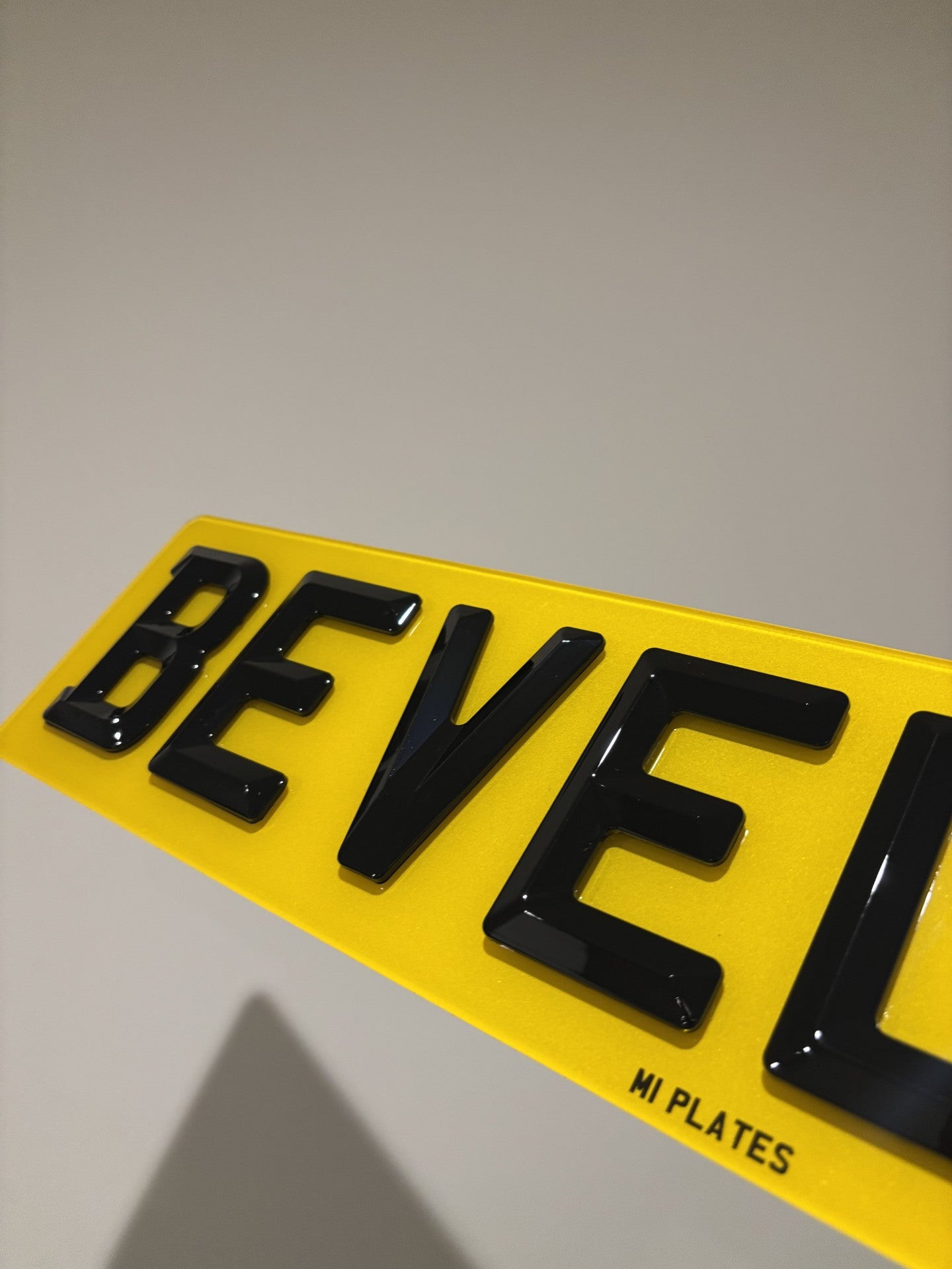 4D Bevelled 5mm Premium Number Plates