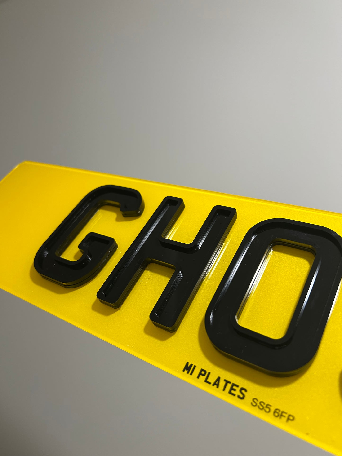 Premium Ghost Style Number Plates