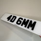 4D 6mm Premium Number Plates