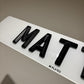 4D Bevelled 5mm Matte Premium Number Plates