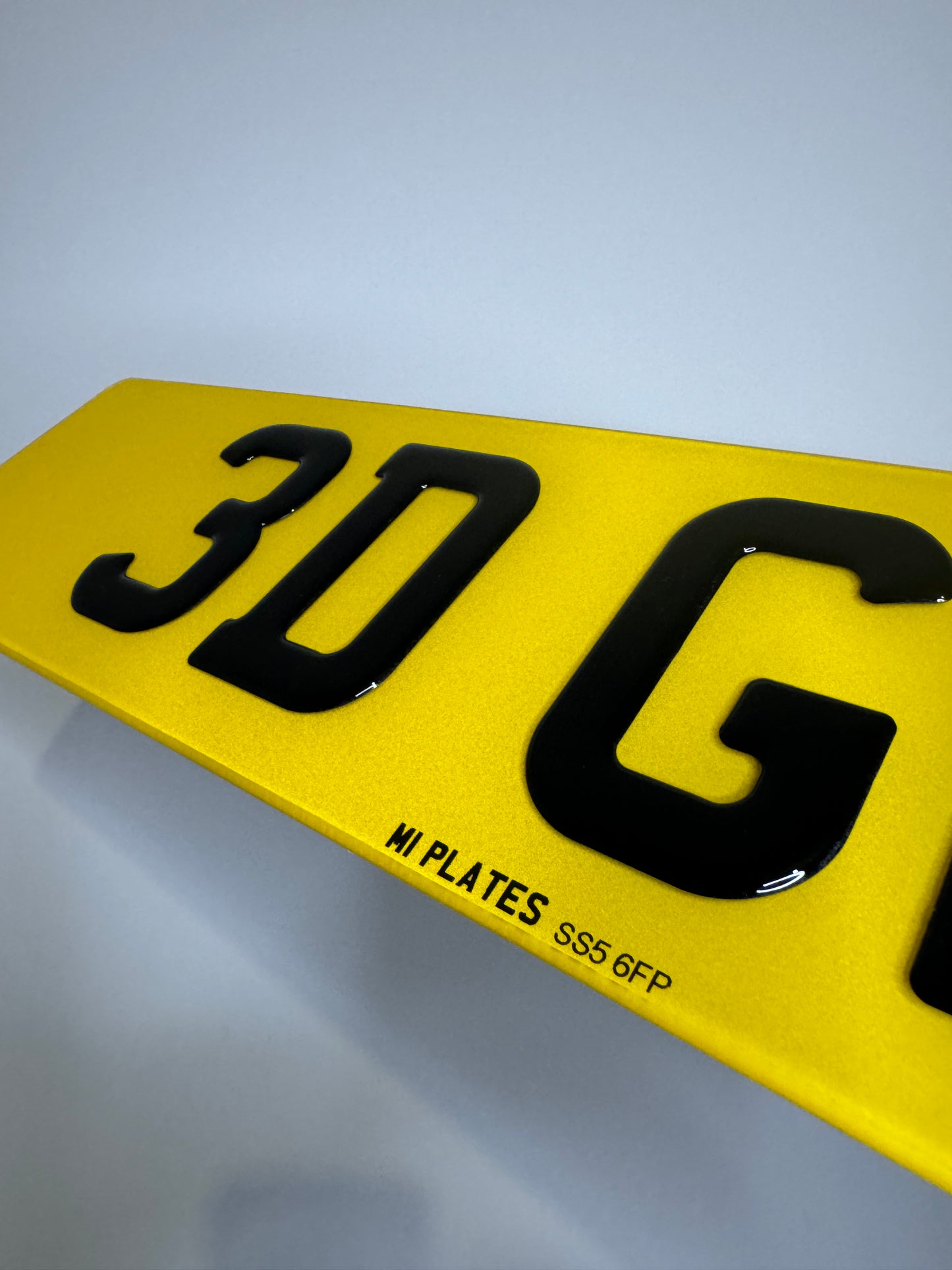 3D Gel Premium UK Number Plates