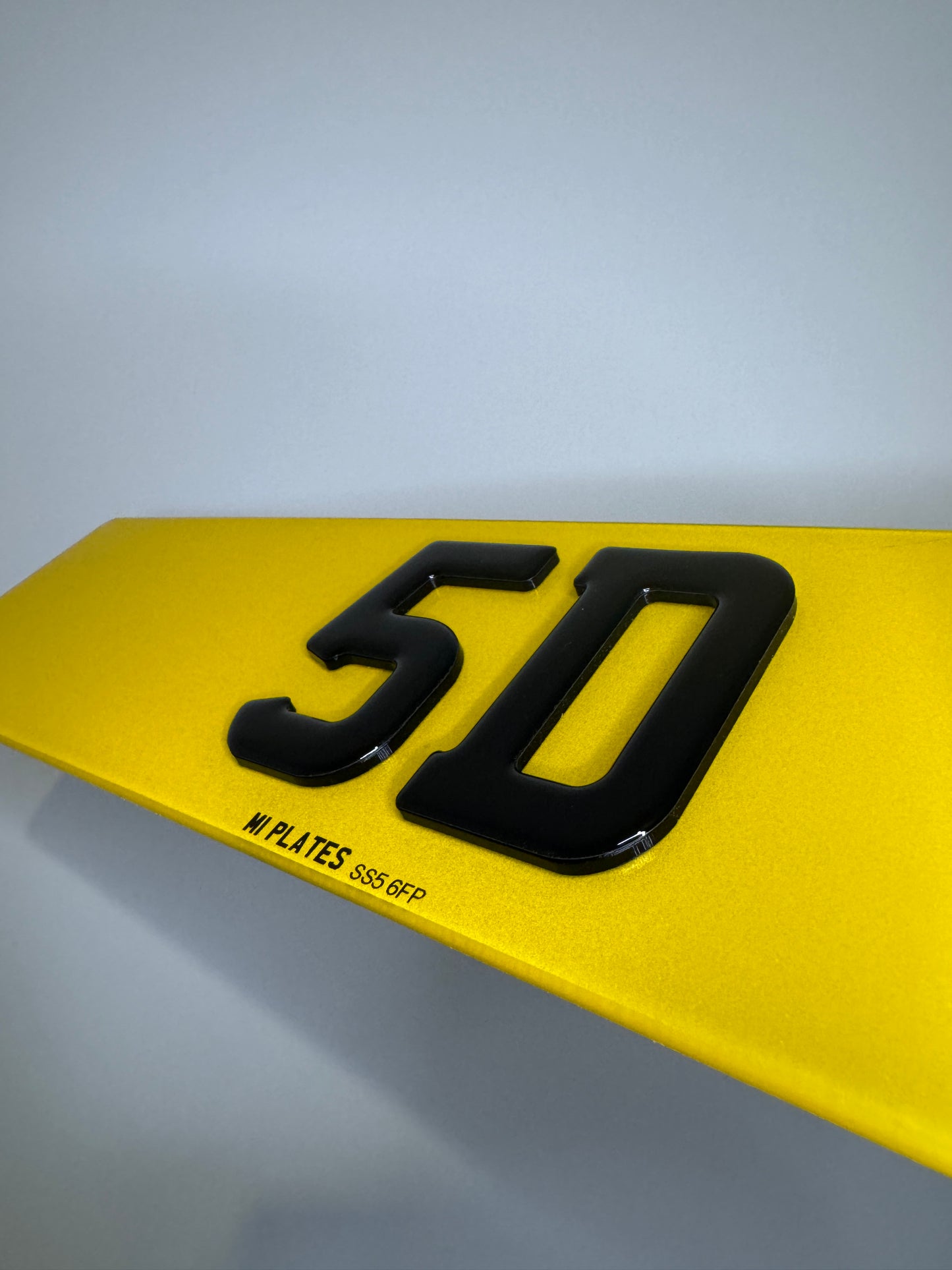 5D Gel Premium UK Number Plates