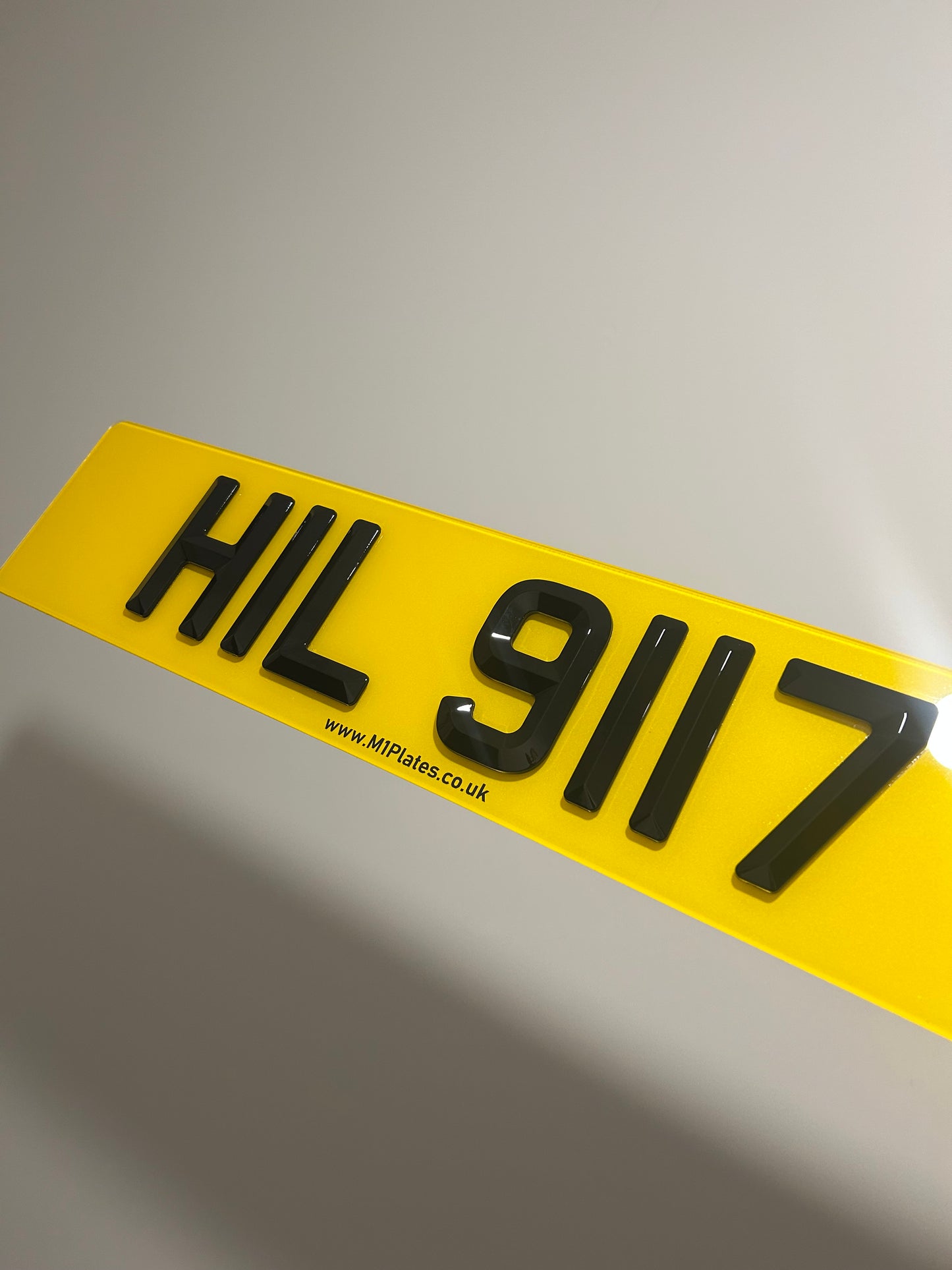 4D Bevelled 5mm Premium Number Plates