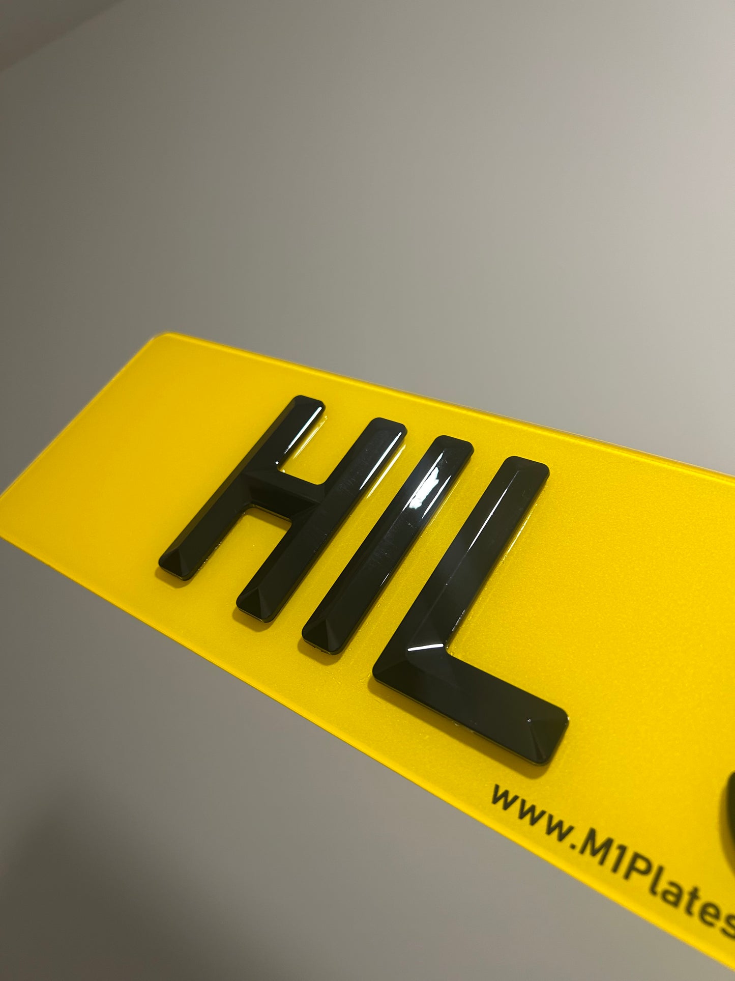 4D Bevelled 5mm Premium Number Plates
