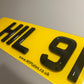 4D Bevelled 5mm Premium Number Plates