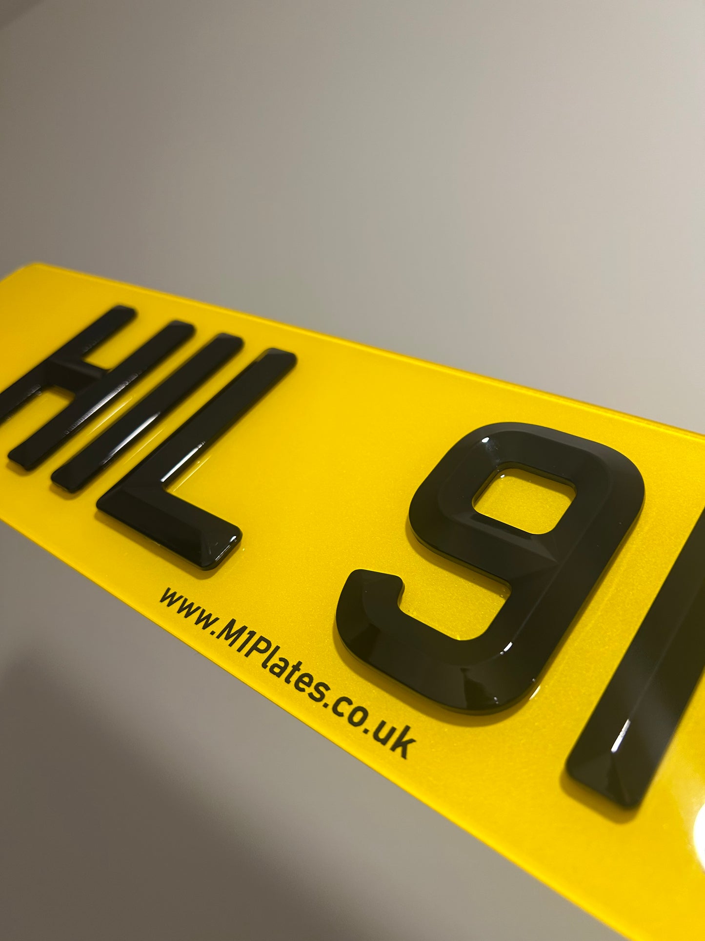 4D Bevelled 5mm Premium Number Plates