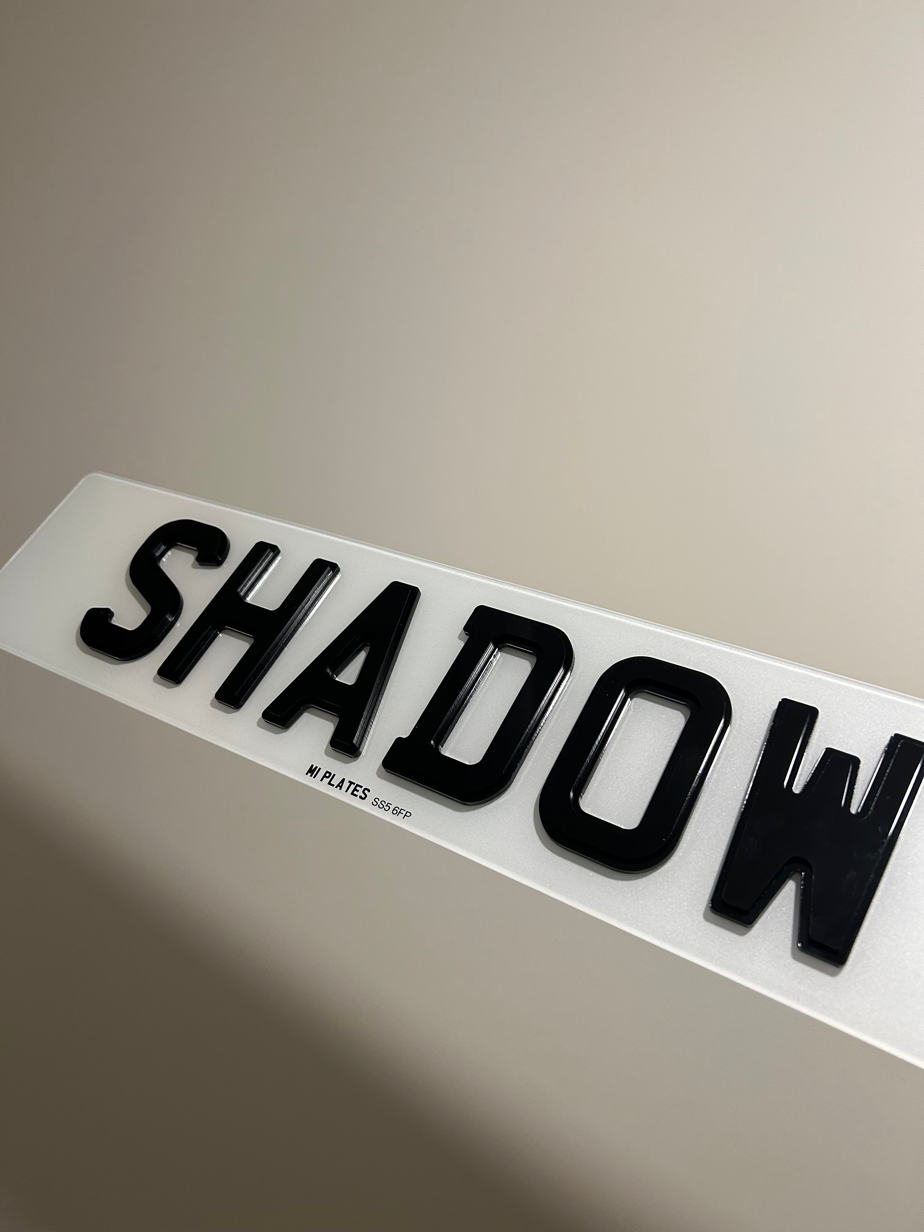 Shadow Numbe Rplates M1 Plates
