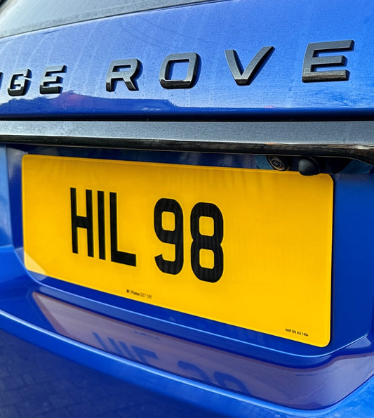 Premium UK Number Plate Oversize